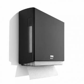 Dispenser H&aring;ndkl&aelig;deark BlackSatino L10xB25xH25cm Plast Sort