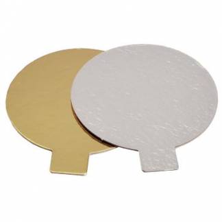 Kagepap med &oslash;re &Oslash;80mm 800g s&oslash;lv/guld