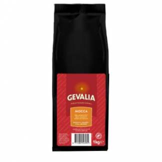 Kaffe Gevalia Mocca 1kg Rainforrest Alliance hele b&oslash;nner