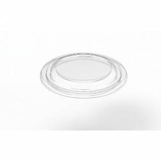 Plastl&aring;g DeliGreen Flad &Oslash;129xH16mm RAPET med antifog Transparent