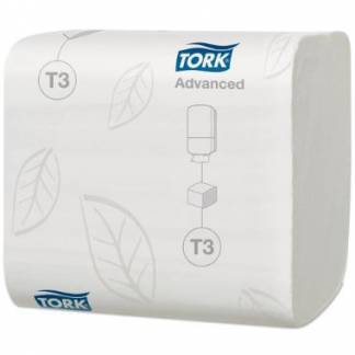 Toiletpapir Tork Advanced T3 2-lag L47.9mxB11cm Hvid i Bulk