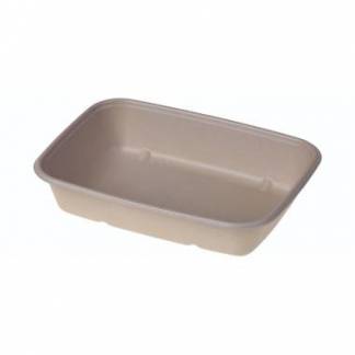 Bakke 900ml L230xB165xH47mm Bagasse Biocoated Bionedbrydelig Natur