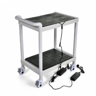 Oplader Vogn L45xB64.8xH84.5cm Til 24 LED Lamper Sort/Hvid