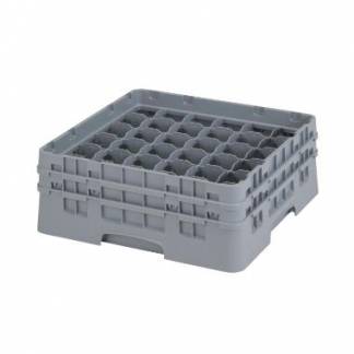 Opvaskekurv Cambro L50xB50xH18.5cm Til glas 36-rum Plast Gr&aring;