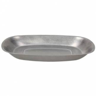 Fad Oval Tex Mex L25.5xB16.5xH2.8cm Rustfrit St&aring;l