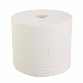 Aft&oslash;rringsrulle Industri Pristine 3-lag Perfo. &Oslash;34xB29.3cmxL440m Nyfib. Hvid