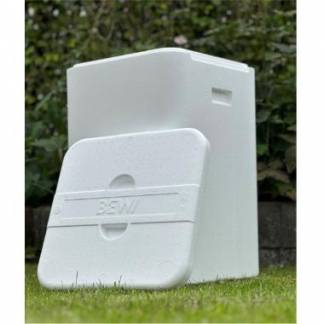 Gr&oslash;ntsagst&oslash;nde Firkantet Termo L60.5xB39.5xH39.5cm EPS Med L&aring;g Hvid