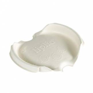 Drikkel&aring;g Liplids Bagasse/Bambus &Oslash;80xH15mm Til Kaffeb&aelig;ger Hvid