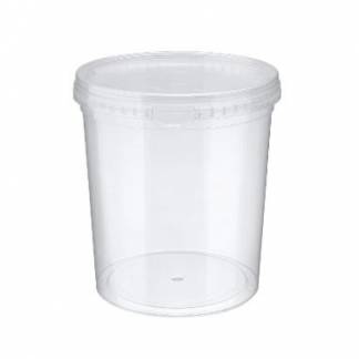 B&oslash;tte 1100ml &Oslash;122x133mm PP 24 stk/ps Klar
