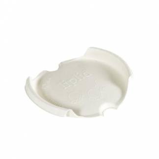 Drikkel&aring;g Liplids Bagasse/Bambus &Oslash;90xH15mm Til Kaffeb&aelig;ger Hvid