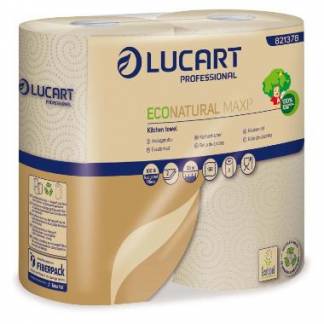 K&oslash;kkenrulle Lucart Econatural Maxi 2-lags &Oslash;12.7cm L33mxB22.8cm Genbrug Natur
