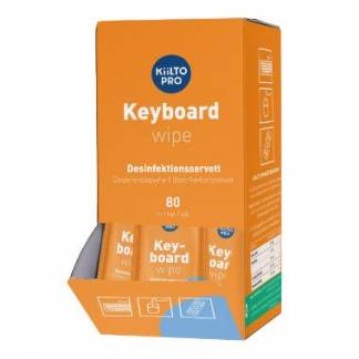 Desinfektion Serviet Kiilto Pro Keyboard Wipes 14x20cm med Ethanol Enkeltpakket