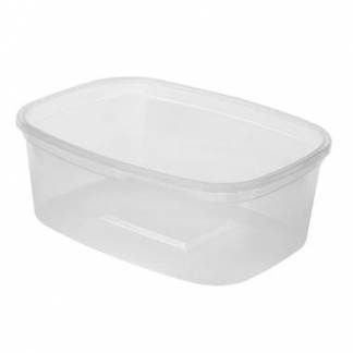 Plastb&aelig;ger Rektangul&aelig;r 500ml L136xB102xH50mm PP Klar