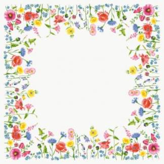 Dug stikdug Bio Dunicel Flowy Meadow 84 x 84cm Floret