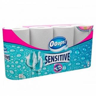 K&oslash;kkenrulle Ooops Sensitive 2-lags &Oslash;10.6cm L10mxB22.7cm Nyfiber Hvid