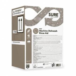 Maskinopvask Afsp&aelig;nding Sure Machine Dishwash Rinse Aid Safepack 10ltr Ecolabel