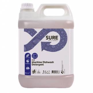 Maskinopvask Anl&aelig;g Flydende Sure Machine Dishwash Detergent 5ltr Ecolabel u Klor