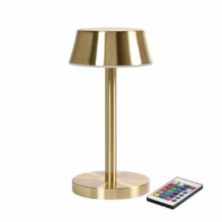 Lampe LED Nour Midi &Oslash;10xH20cm Med Fjernbetjening Guld