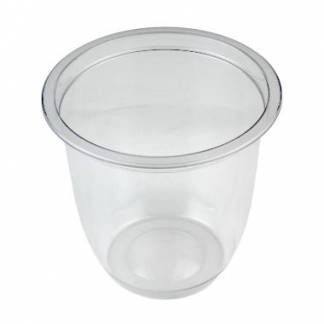 Plastb&aelig;ger Rund 300ml &Oslash;95xH53mm PET Klar