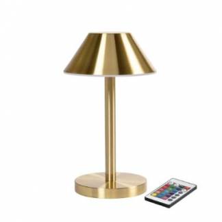 Lampe LED Zelda Midi &Oslash;12xH21.5cm Med Fjernbetjening Guld