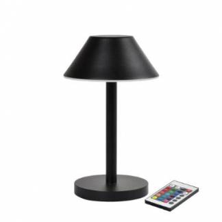 Lampe LED Zelda Midi &Oslash;12xH21.5cm Med Fjernbetjening Sort