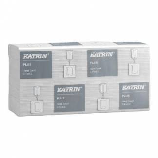 H&aring;ndkl&aelig;deark Katrin Plus C-Fold 2-lag L33xB24xD9cm Nyfiber Hvid