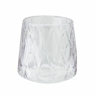Bolsius Glaslys Diamond Relight Transparent uden Refill
