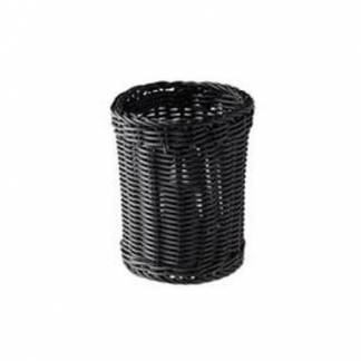 Bestikholder &Oslash;12xH15cm PP Kraftig Plastflet Sort