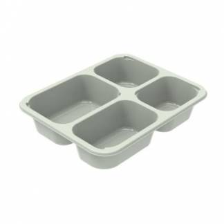 Bakke 4-rum C 2227-4C Rektangul&aelig;r 227X178X43mm 1070ml CPET Evolve