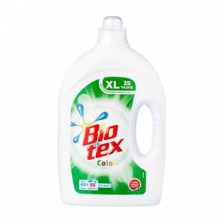 T&oslash;jvask Flydende Bio-tex Color 1750ml med Parfume uden Blegemiddel/Optisk hvidt
