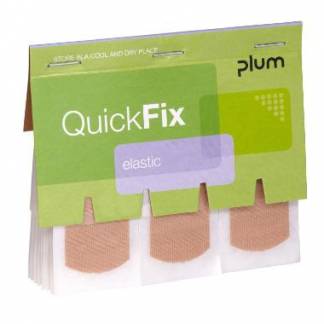 Plaster Elastik QuickFix 75x25mm refill til v&aelig;gh&aelig;ngt dispenser