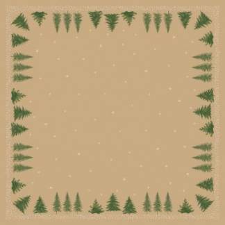 Dug Stikdug Bio Dunicel 84 x 84cm Humble Trees Brun