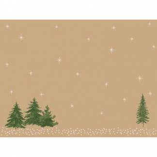D&aelig;kkeserviet Bio Dunicel L30 x B40cm Humble Trees Brun