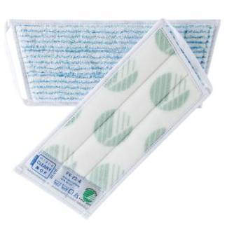 Moppe Velcro Mikro Cleany Mop Active Fibres 25cm Svanem&aelig;rket Hvid/Bl&aring; T&oslash;r/V&aring;d