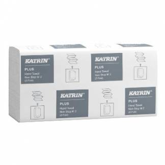 H&aring;ndkl&aelig;deark Katrin Plus Non-Stop Z-Fold 2-lags L24xB20.3xD8cm Nyfiber Hvid