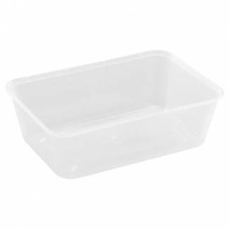 Bakke 750 ml 175 x 120 x 52 mm nudelbakke til mikroovn PP klar