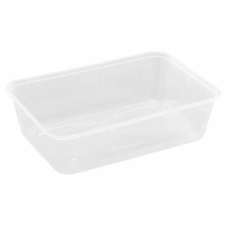 Bakke 650 ml L175 x B120 x H45 mm Nudelbakke til Mikroovn PP Transparent