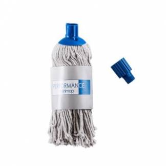 Mopgarn/Rundmoppe Mini Mop 200g Bomuld m. Adapter til fem-/sekskantet gevind V&aring;d