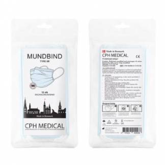 Mundbind 3-lags Type IIR Astma-allergi godkendt bl&aring;