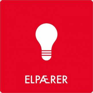 Piktogram Elp&aelig;rer 180x180mm