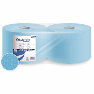 Aft&oslash;rringsrulle Industri 2-lags &Oslash;36cm B22.5cmxL360m Ecolabel Bl&aring; Genbrugsfiber