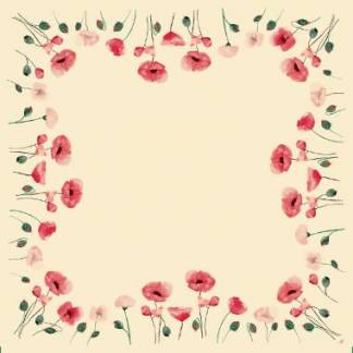 Dug Stikdug Bio Dunicel 84x84cm Poppy Charm