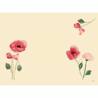D&aelig;kkeserviet Bio Dunicel 30x40cm Poppy Charm