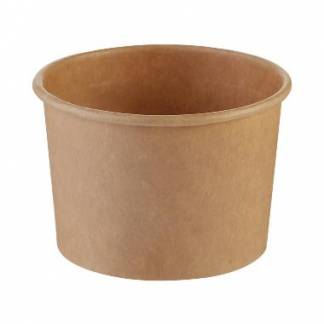 B&aelig;ger 8oz 230ml &Oslash;90xH64mm Kraft PAP/PE Brun