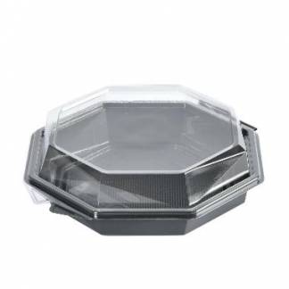 Multiboks Octaview 1-rum 190x190x60 mm med L&aring;g PET Gr&aring;/Klar