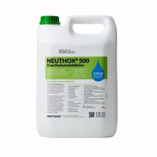 Desinfektion Neuthox 500 ppm 5ltr med Hypoklorsyre uden Sprit F&oslash;devaregodkendt
