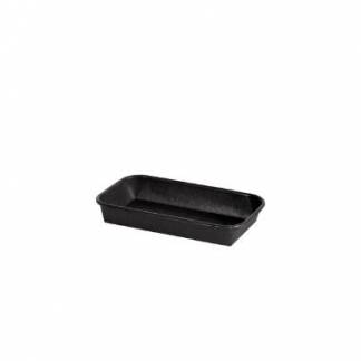 Bakke Contrast Slim Small 240ml L160xB91xH24mm 1-rum Rektangul&aelig;r Pap/PE Sort