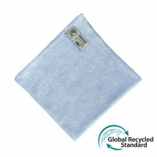 Microfiberklud Super Tentax 40x40cm Svanem&aelig;rket Bl&aring; 70% genanvendt