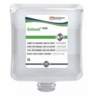 Cremes&aelig;be Estesol Lotion PURE Ecolabel u Farve/Parfume til Dispenser 2 ltr