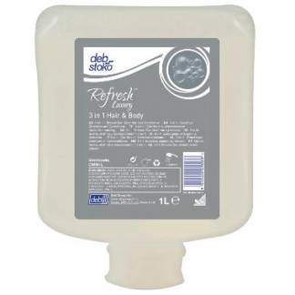 Cremes&aelig;be Refresh Luxury 3i1 Hair and Body med Balsam/Parfume t Dispenser 1 ltr